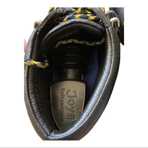 Joya | Liverpool Black/Navy Limited Yak Leather Edition Ortholite Lace Up Boots - Picture 11 of 12